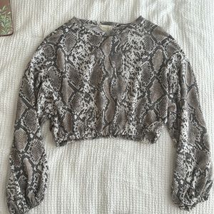 Altard State Snake Print Longsleeve Too Size Small